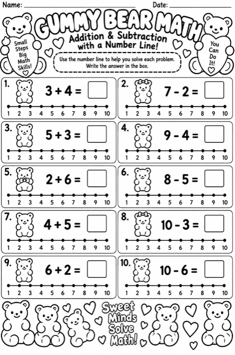 Gummy Bear Math- Kindergarten