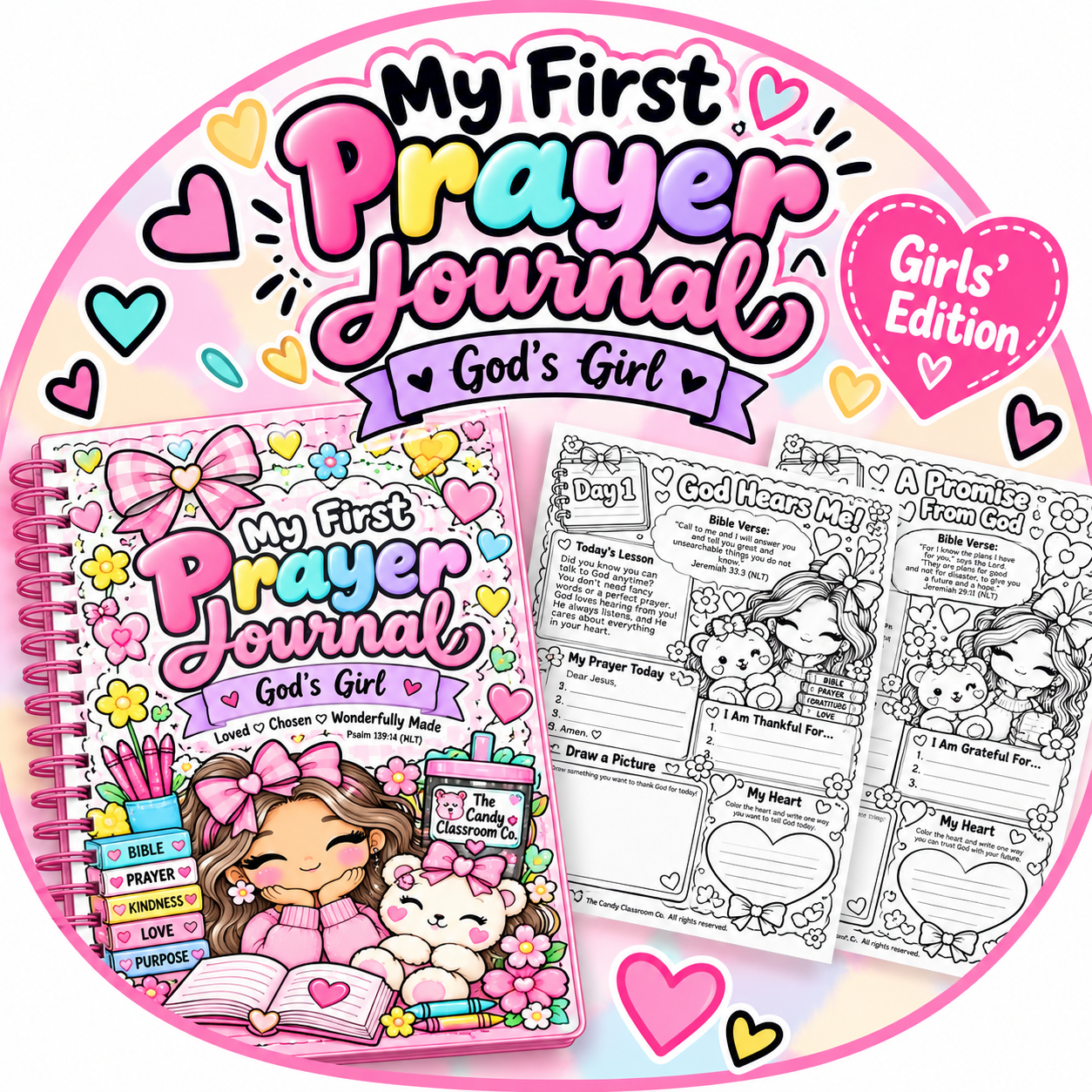 My First Prayer Journal - God's Girl – The Candy Classroom Co