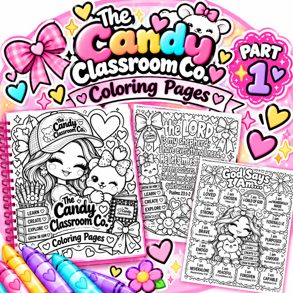 The Candy Classroom Co Inspirational Color Sheets